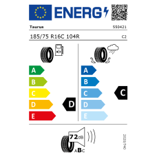 185/75R16C 104/102R TL TAURUS LIGHT TRUCK 101