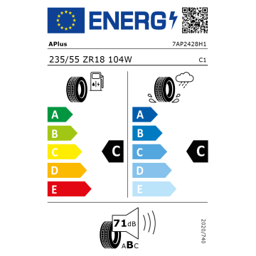 235/55R18 104W TL XL APLUSA610